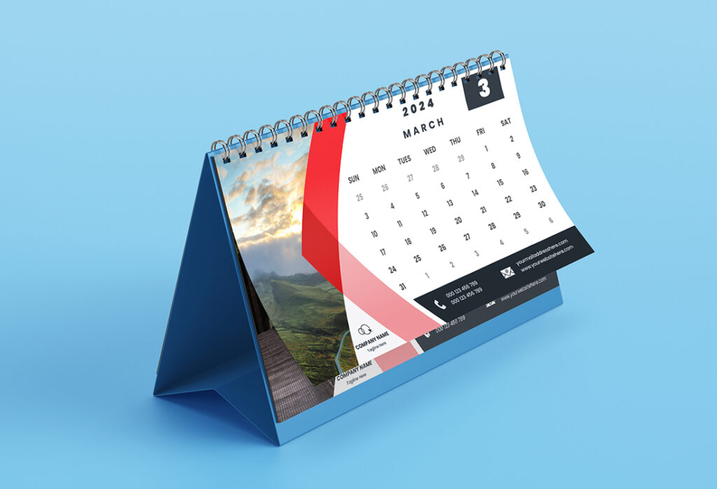 Desk Calendar 2024 Template - MasterBundles