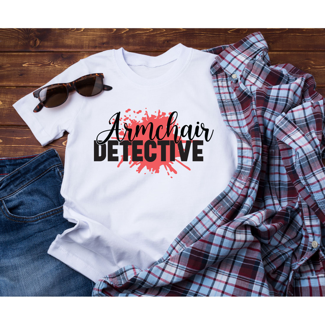 True Crime T-shirt Design Bundle Vol-01 preview image.