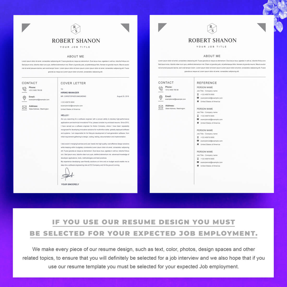 03 2 pages free resume design template copy copy 177