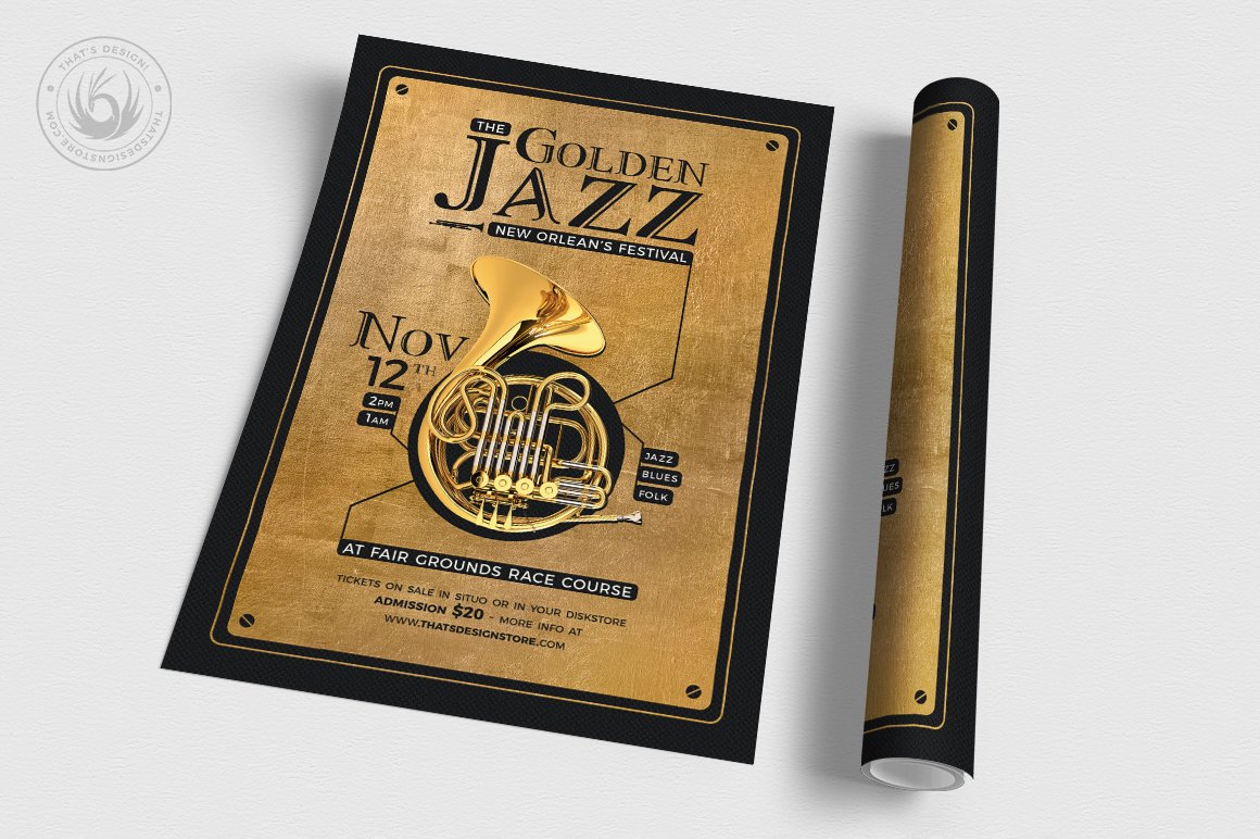 03 golden jazz flyer template v4 424