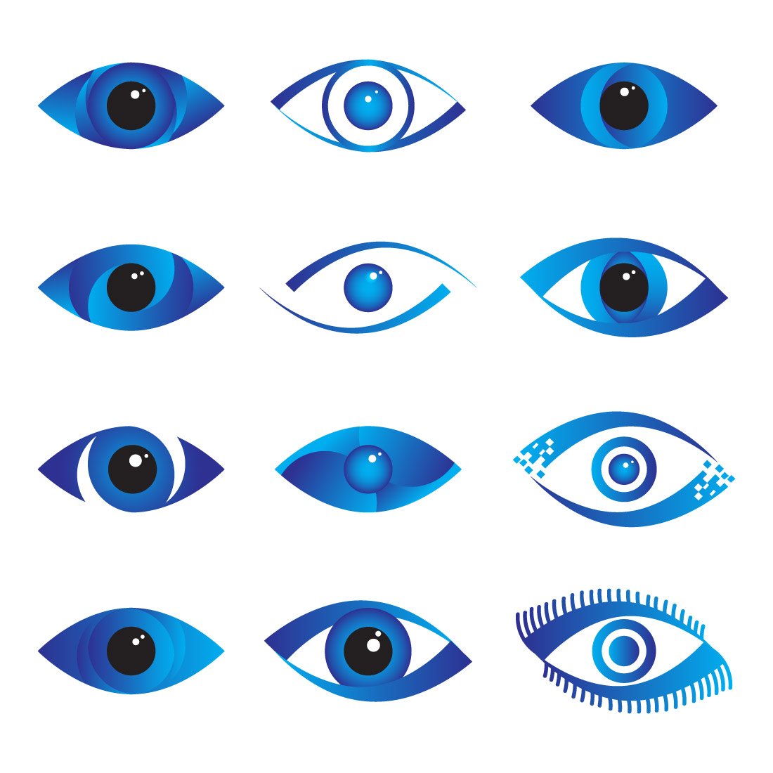 Optical eye icon Logo vector Template illustration Stock Vector by  ©sangidan 333024190