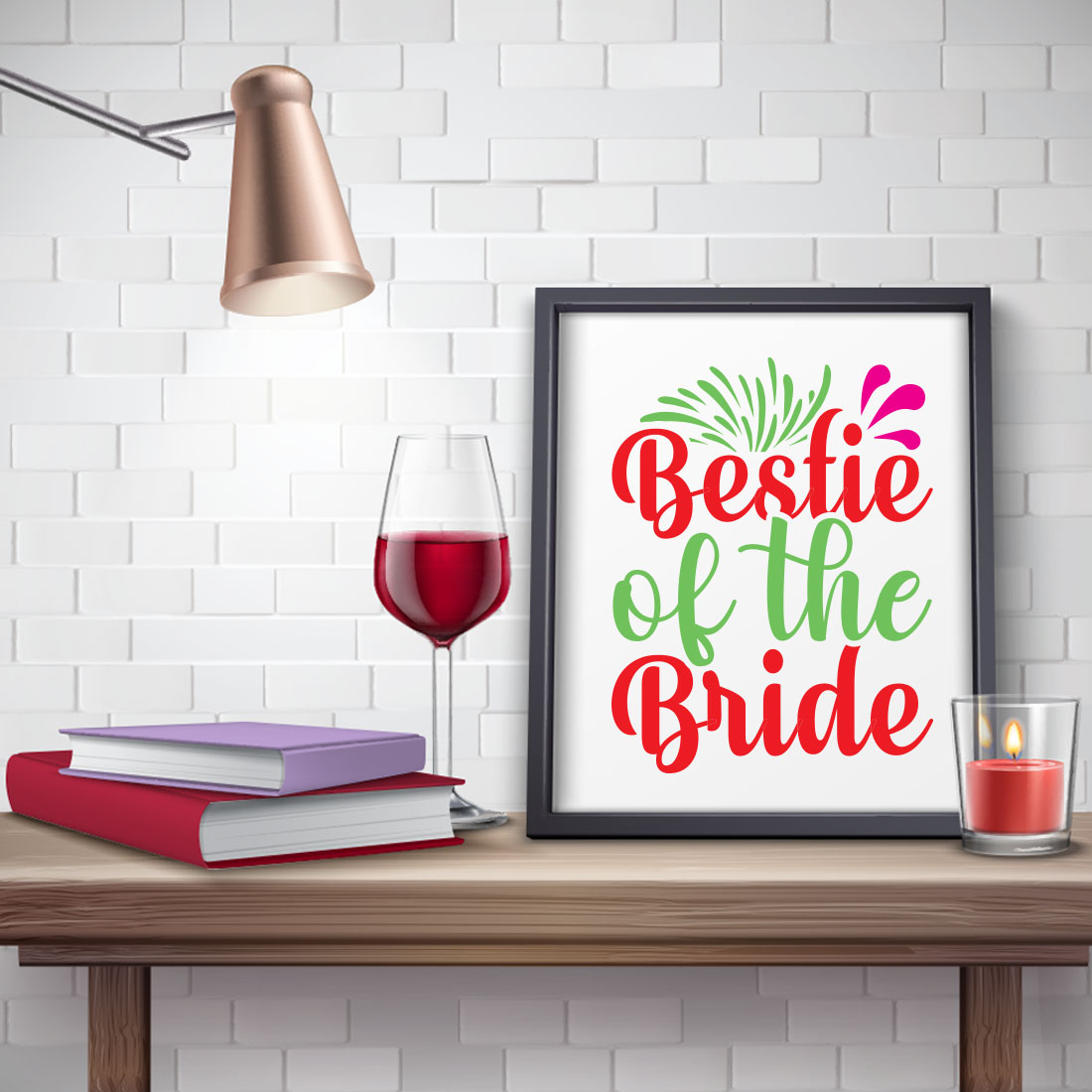 Wedding T-shirt Design Bundle preview image.