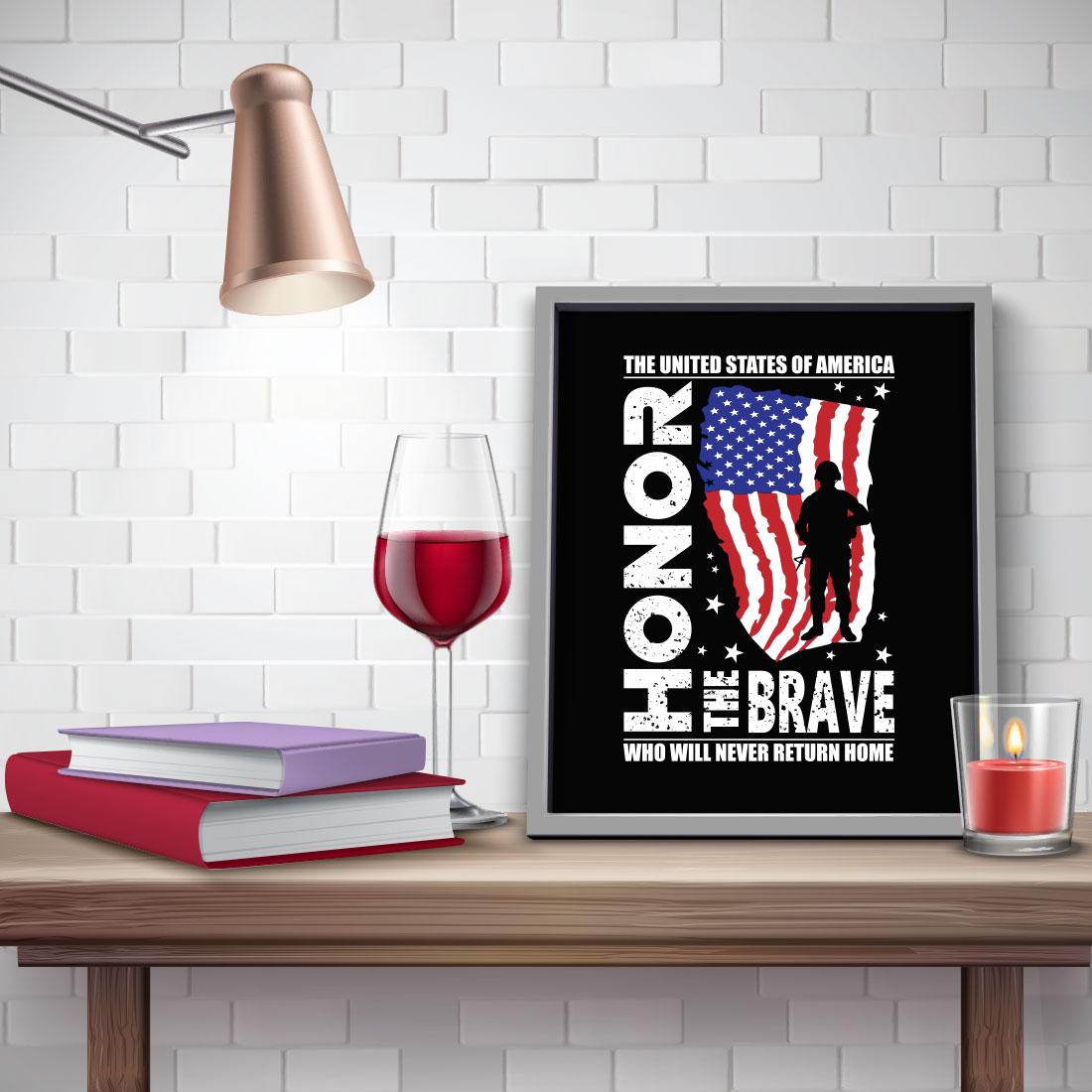 The United States Of America Honor The Brave Who Will Never Return Home preview image.