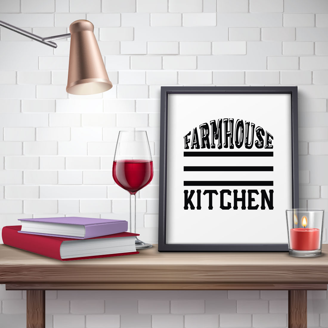 Farmhouse SVG T-shirt Design Bundle preview image.