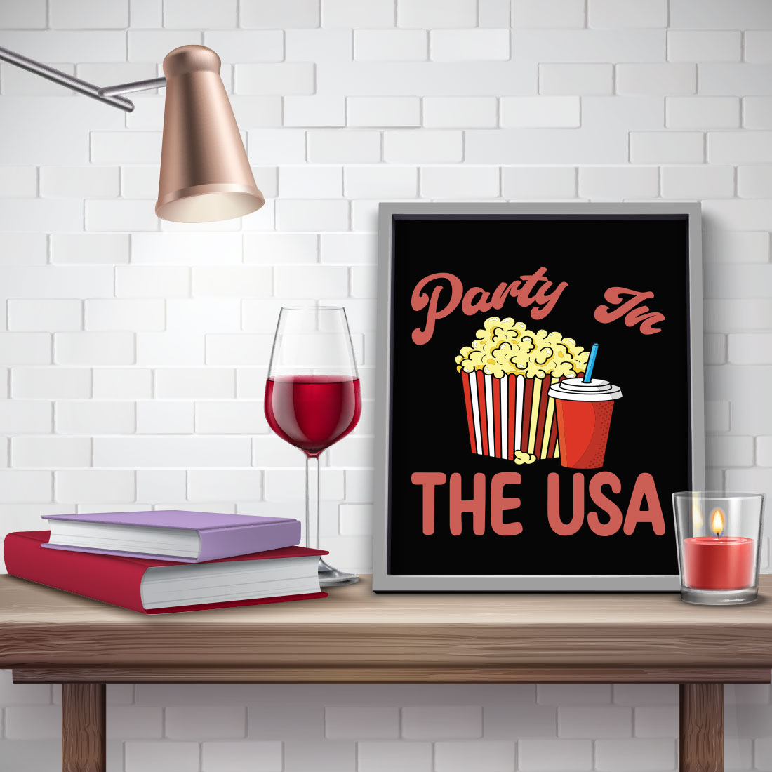 Party In The Usa T-shirt preview image.