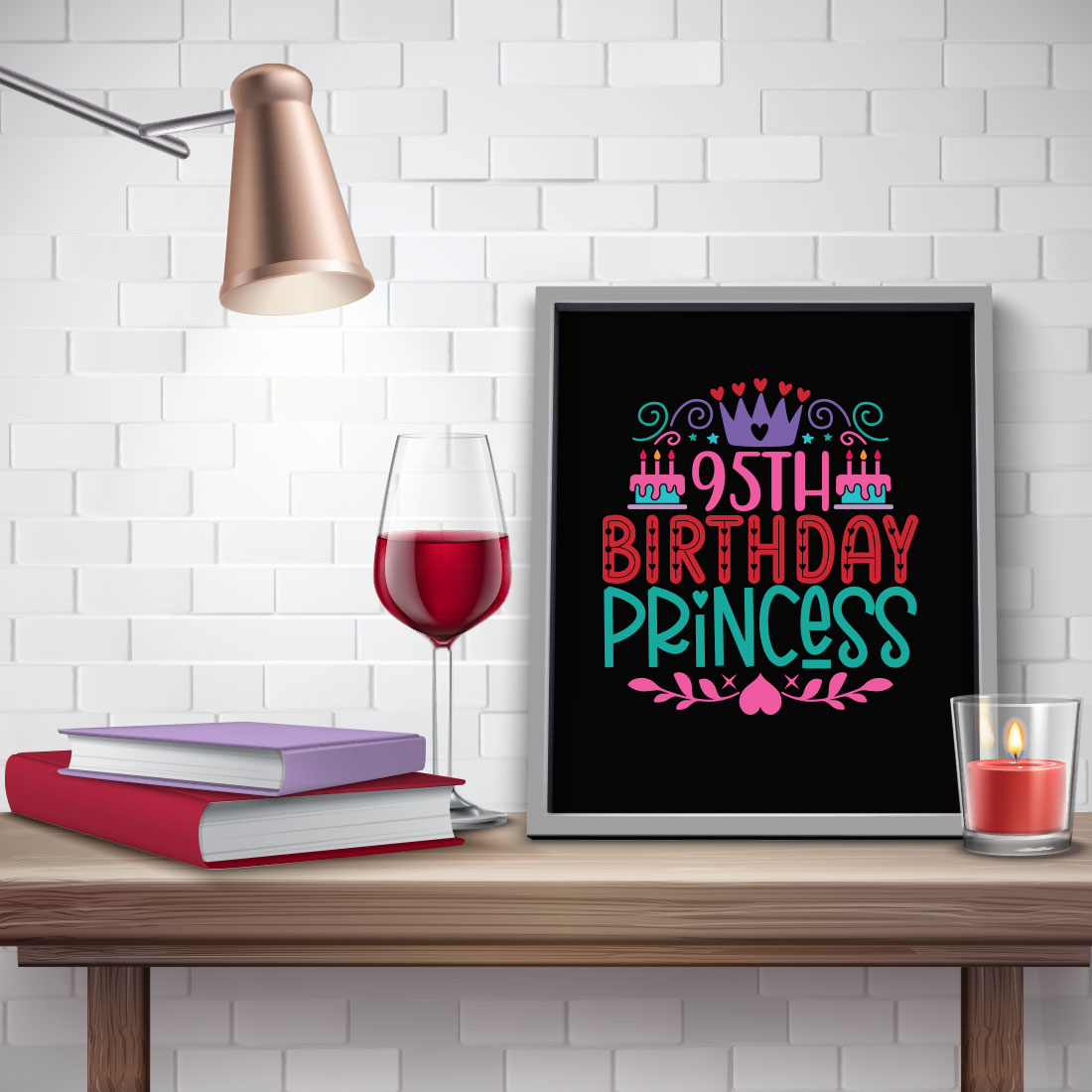 Birthday SVG T-shirt Design Bundle preview image.