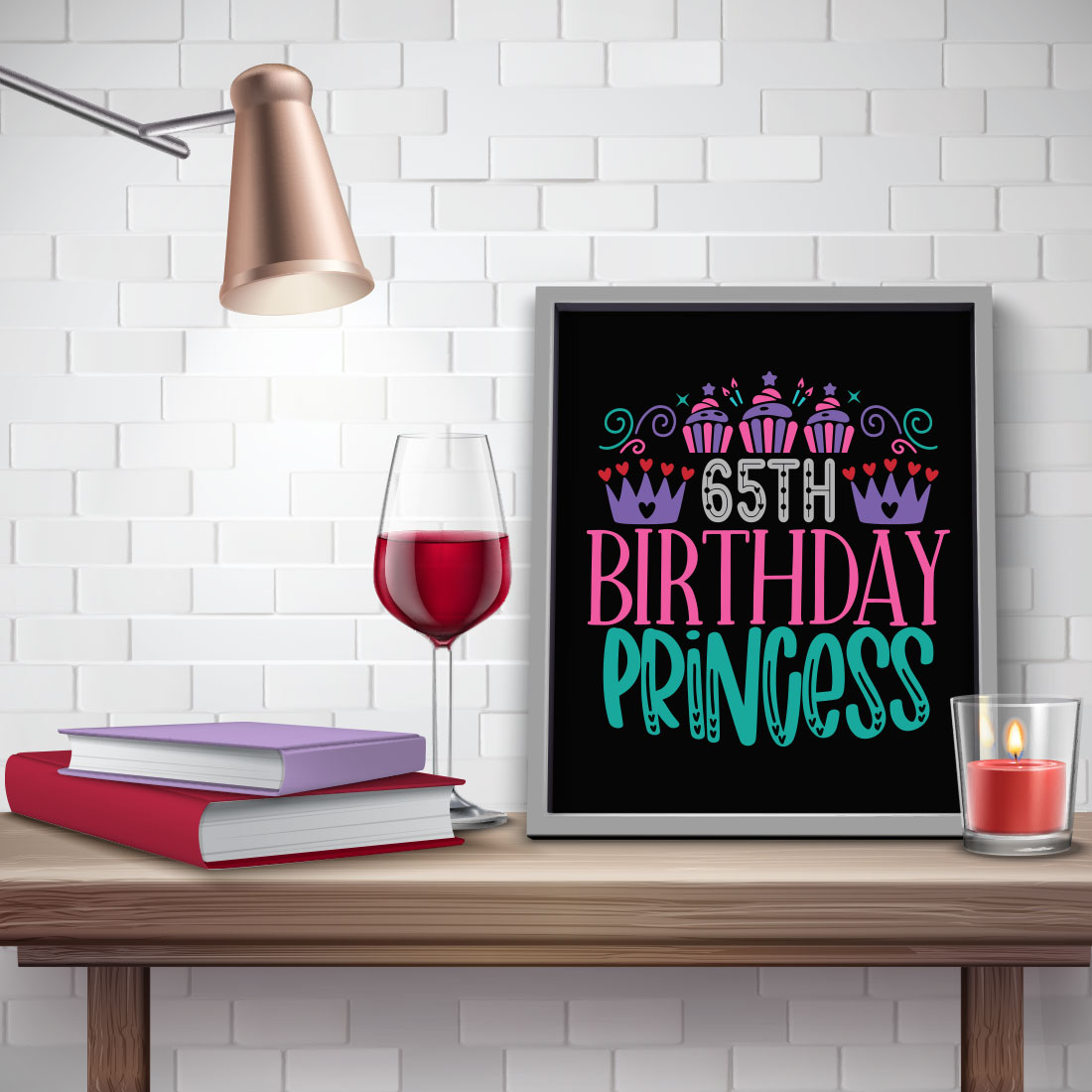 Birthday SVG T-shirt Design Bundle preview image.