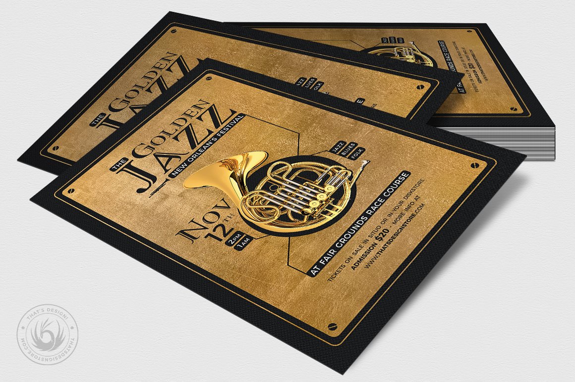 04 golden jazz flyer template v4 457