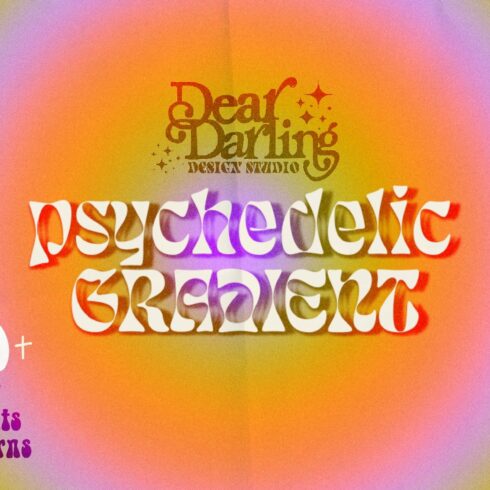 Psychedelic Gradient - 70s design cover image.