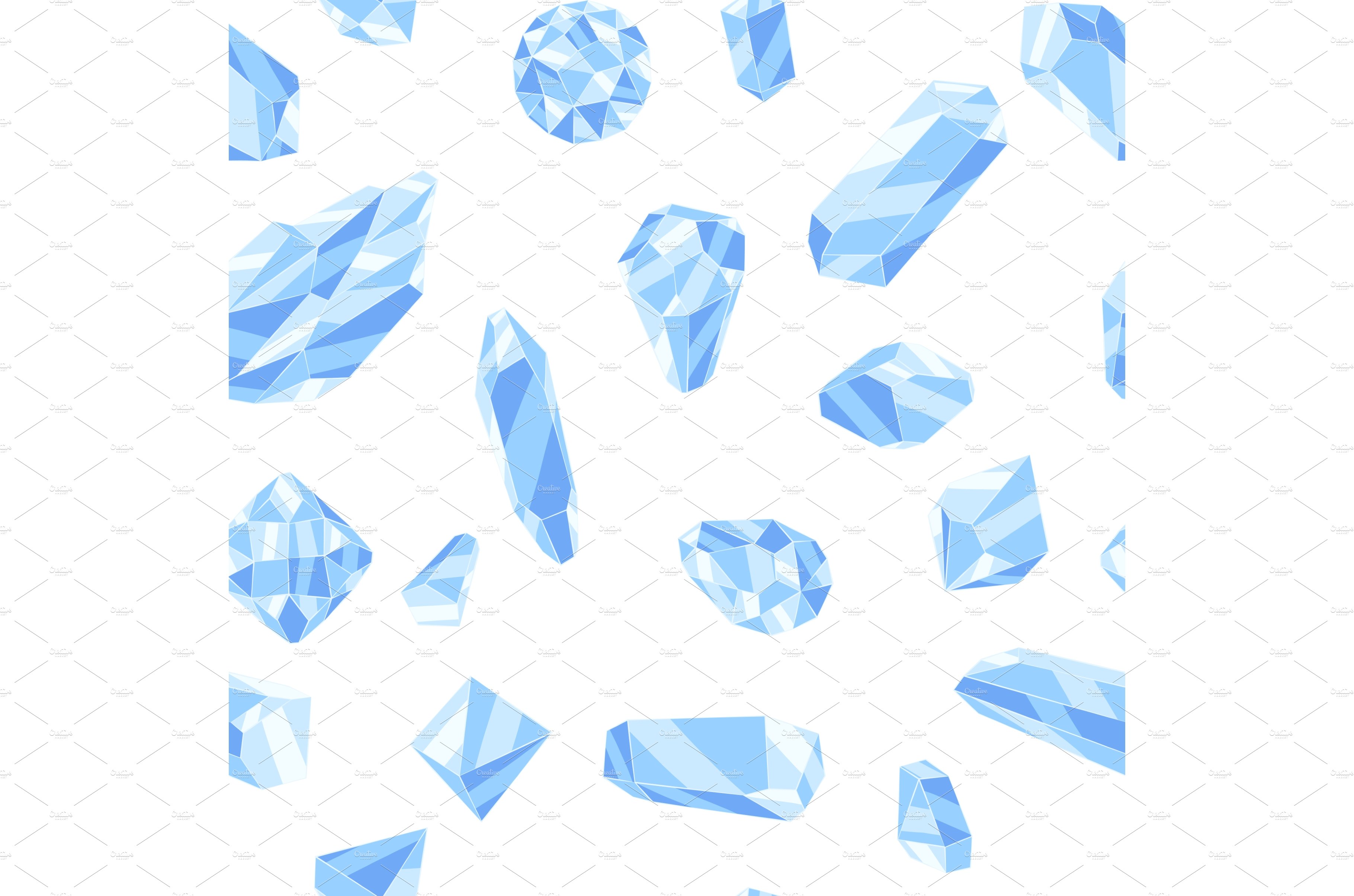Seamless pattern with crystals or cover image.