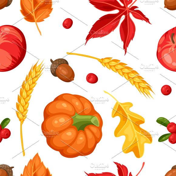 Thanksgiving Day or autumn patterns. preview image.