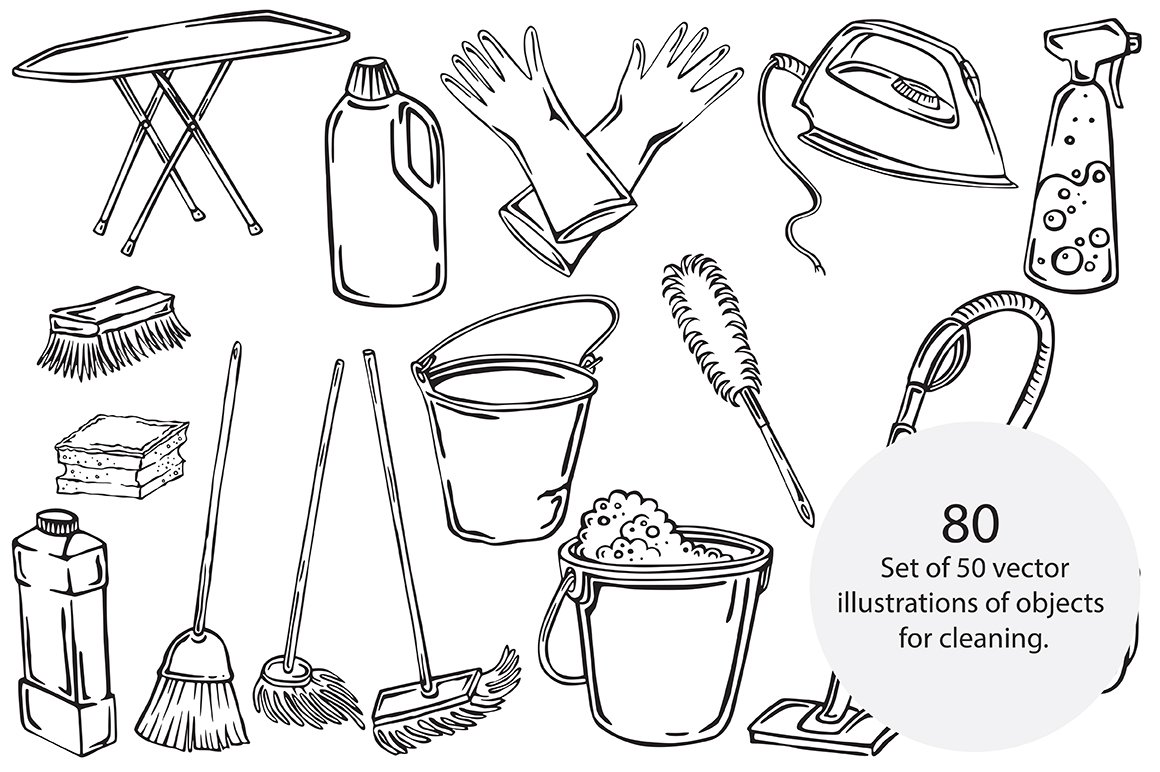 Cleaning tools cover image.