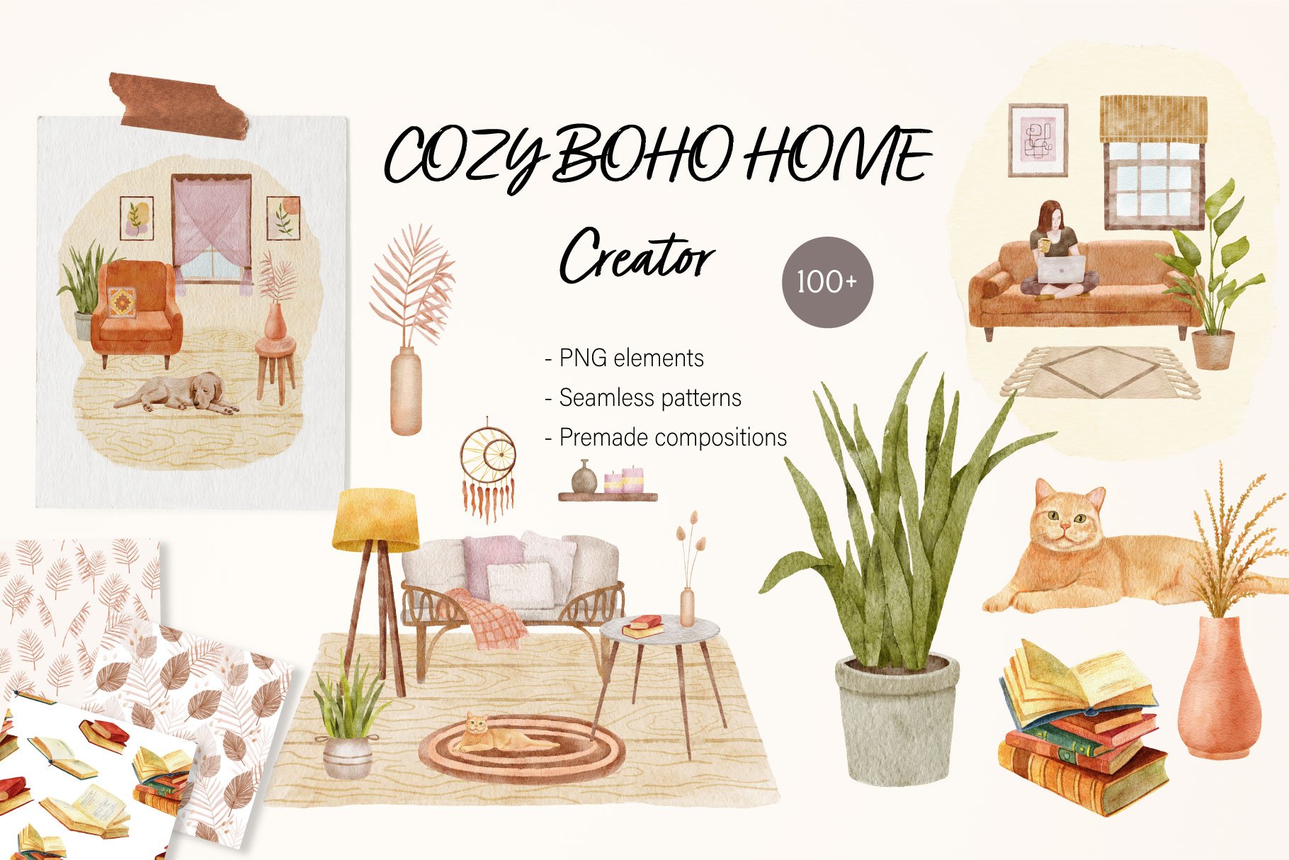 Cozy Boho Collection Room Creator cover image.