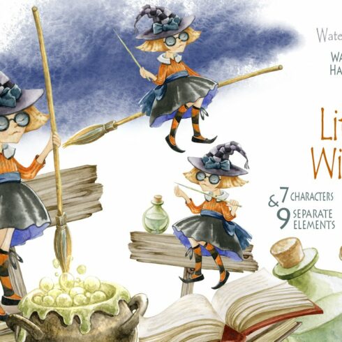 Little Witches, cute kids characters cover image.