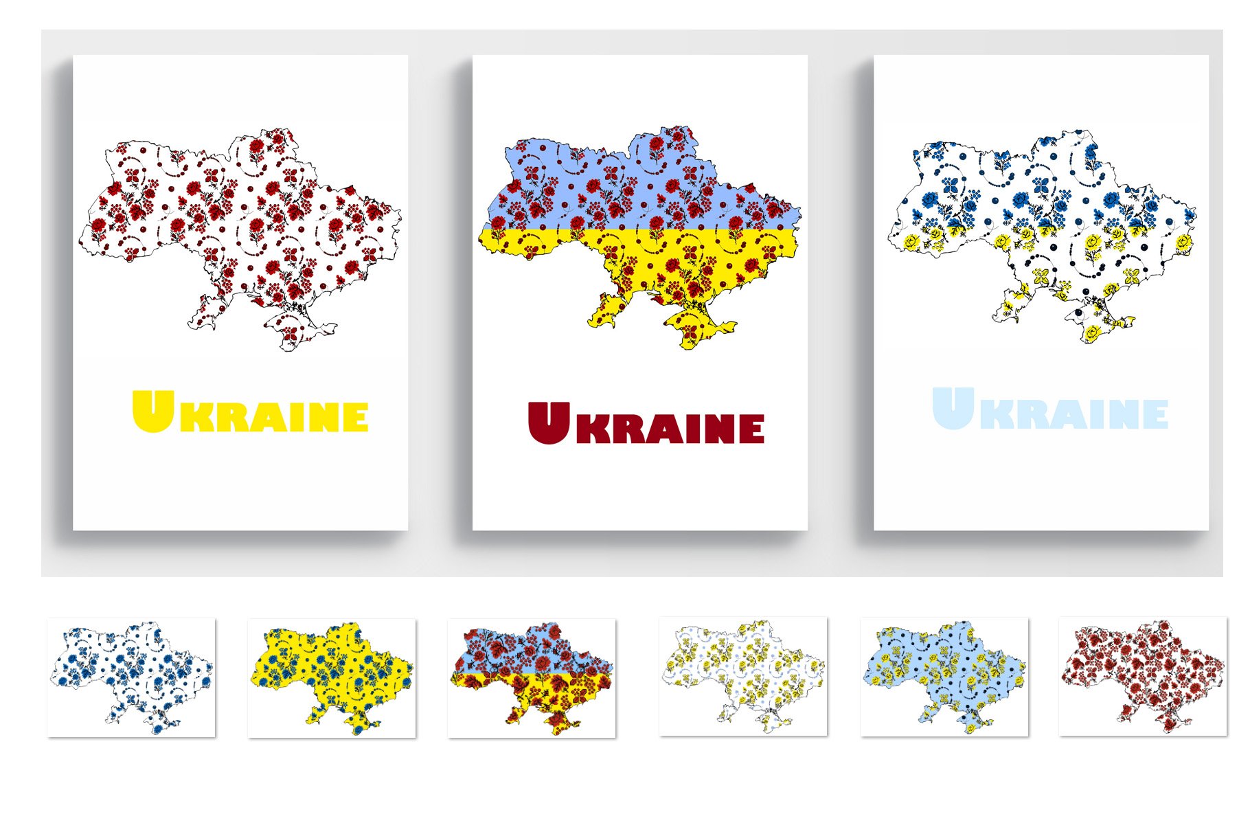 Ukrainian National Motifs and Shapes preview image.