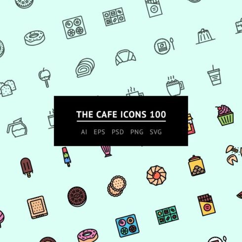 The Cafe Icons 100 cover image.
