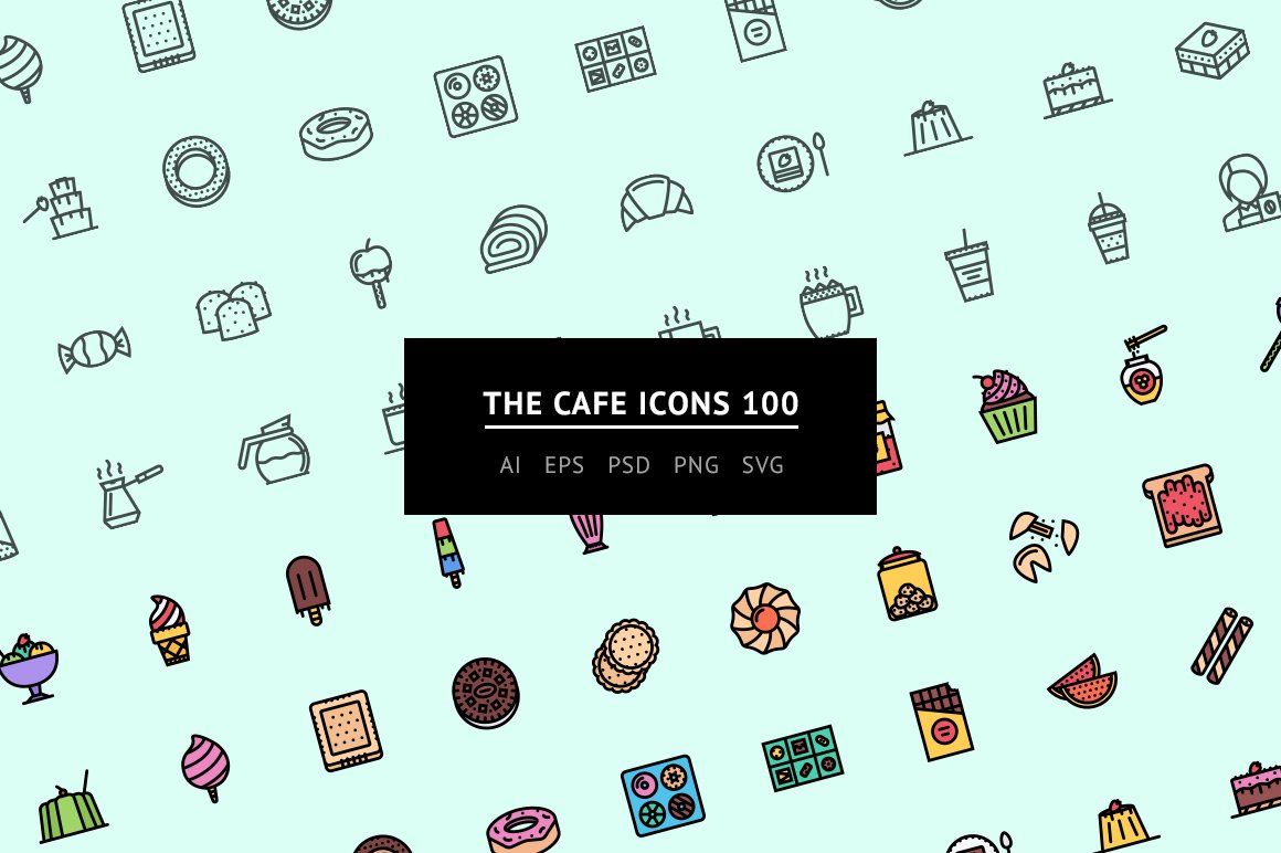 The Cafe Icons 100 cover image.