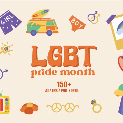 Retro LGBT Pride Month cover image.