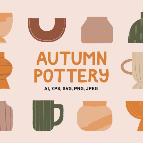 Autumn Pottery | Cliparts, Patterns cover image.