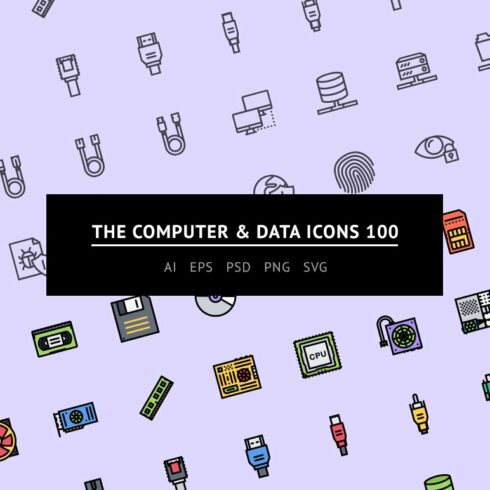 The Computer & Data Icons 100 cover image.