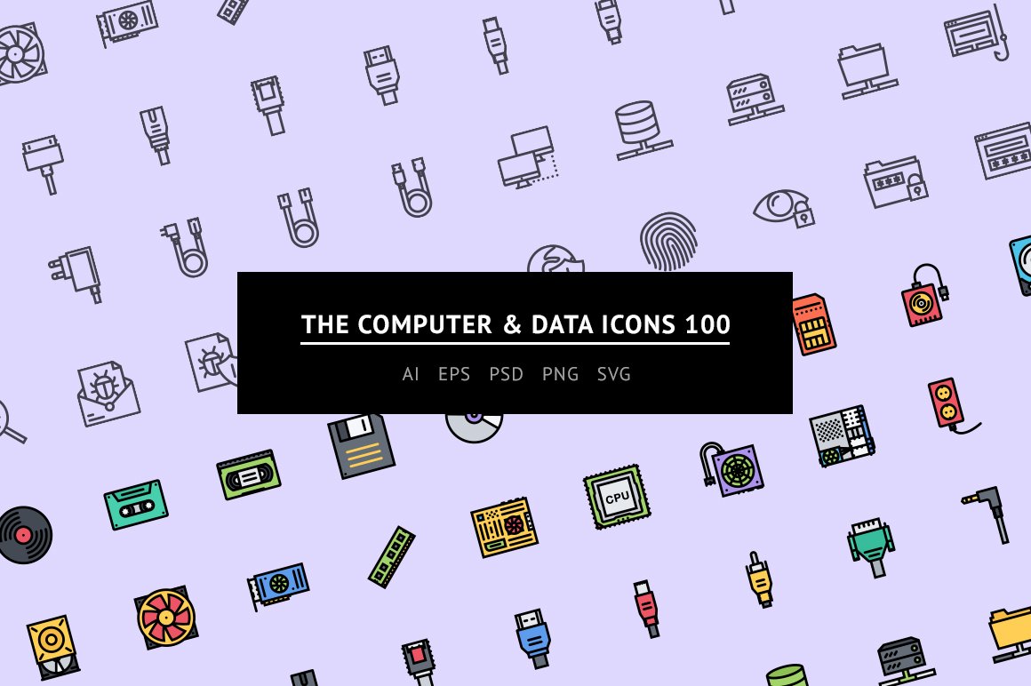 The Computer & Data Icons 100 cover image.