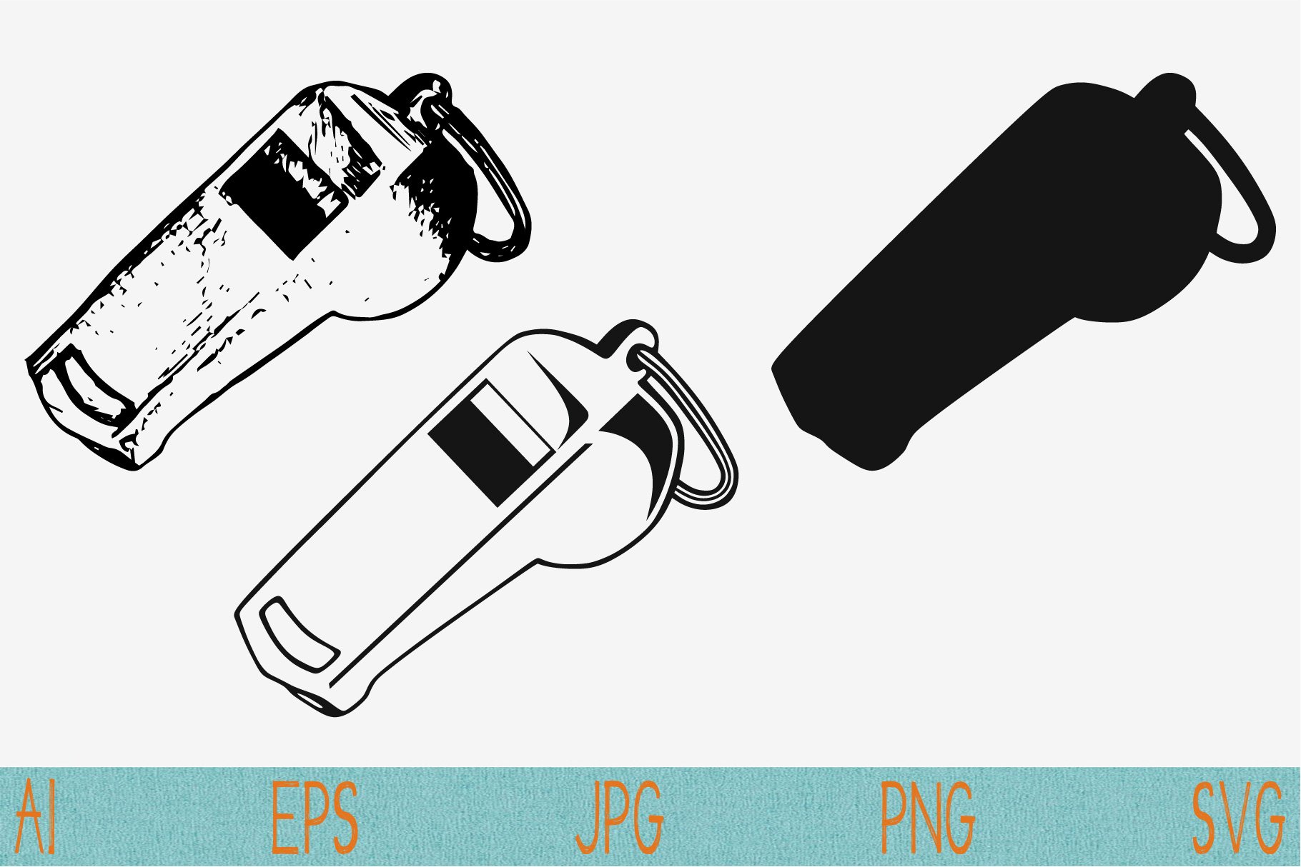 whistle svg set vector png eps cover image.