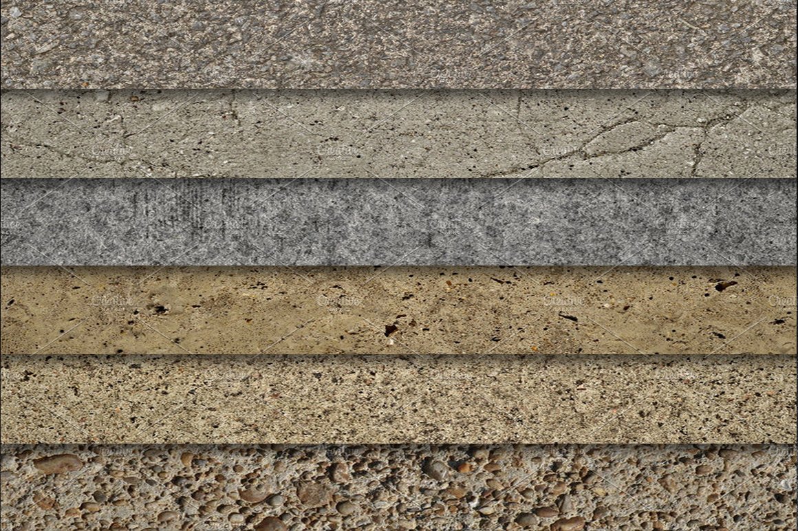 30 Concrete Textures Pack preview image.