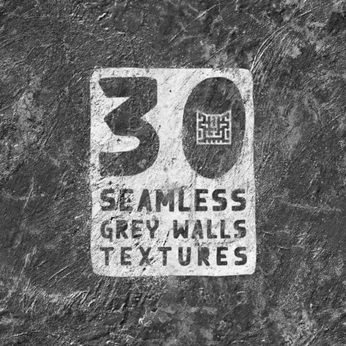 30 Seamless Grey Walls Textures cover image.
