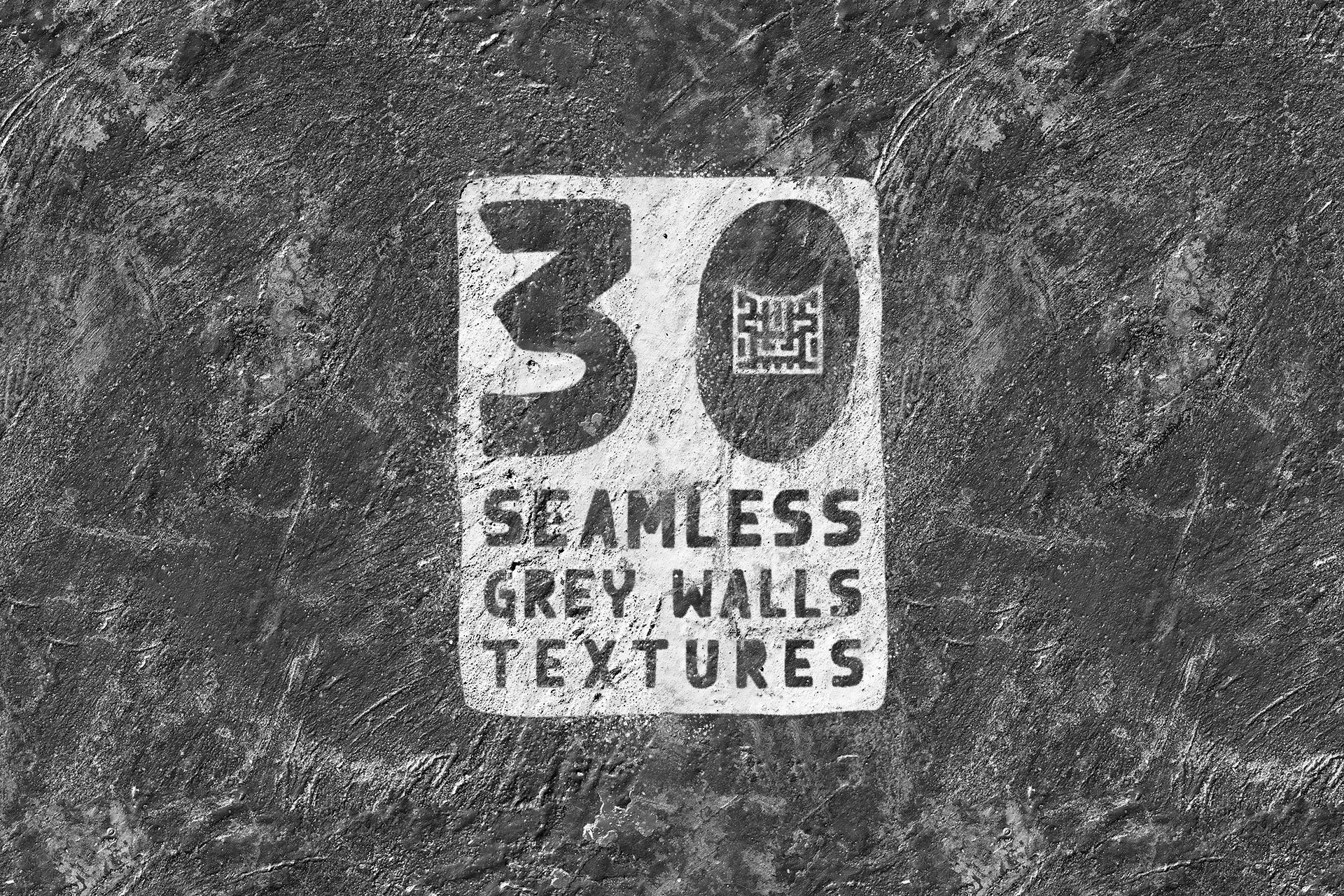 30 Seamless Grey Walls Textures cover image.