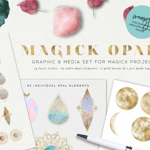 Magick Opals - graphic set cover image.