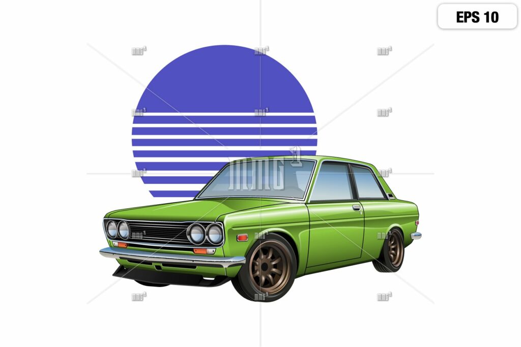 JDM 70's classic sedan & 80's sunset – MasterBundles