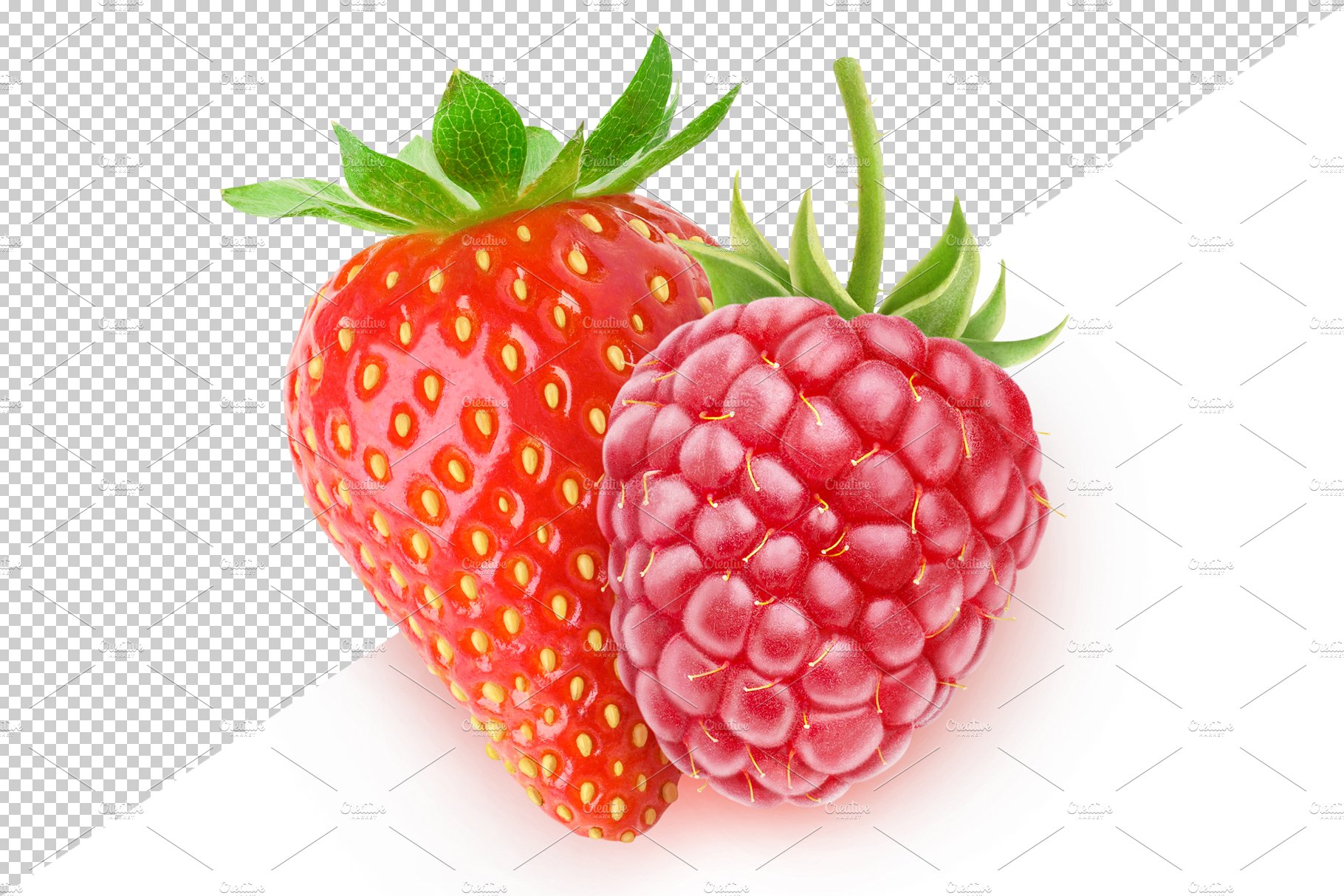 Strawberry and raspberry preview image.