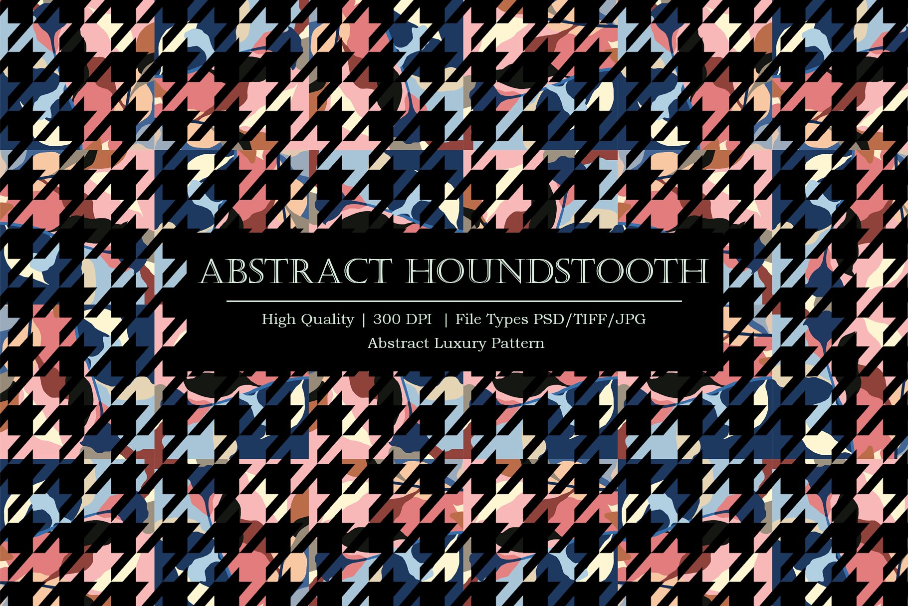 Abstract Houndstooth pattern cover image.