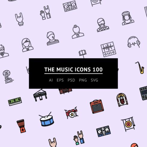 The Music Icons 100 cover image.