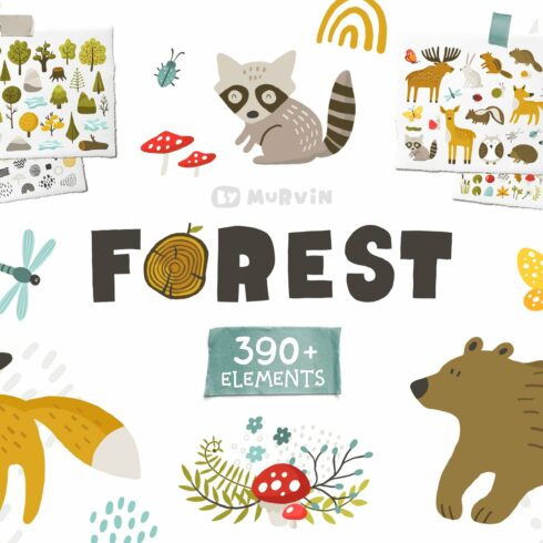 Forest animals collection cover image.