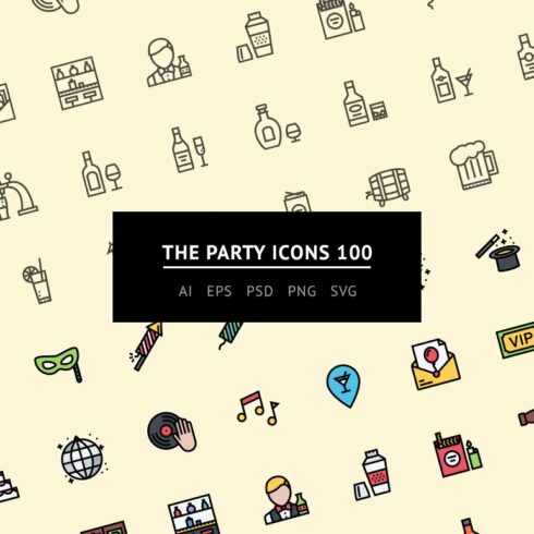 The Party Icons 100 cover image.
