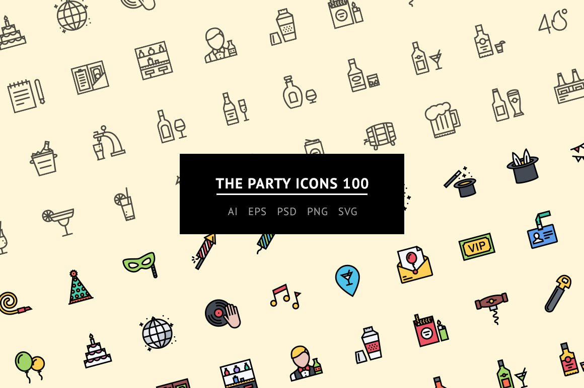 The Party Icons 100 cover image.