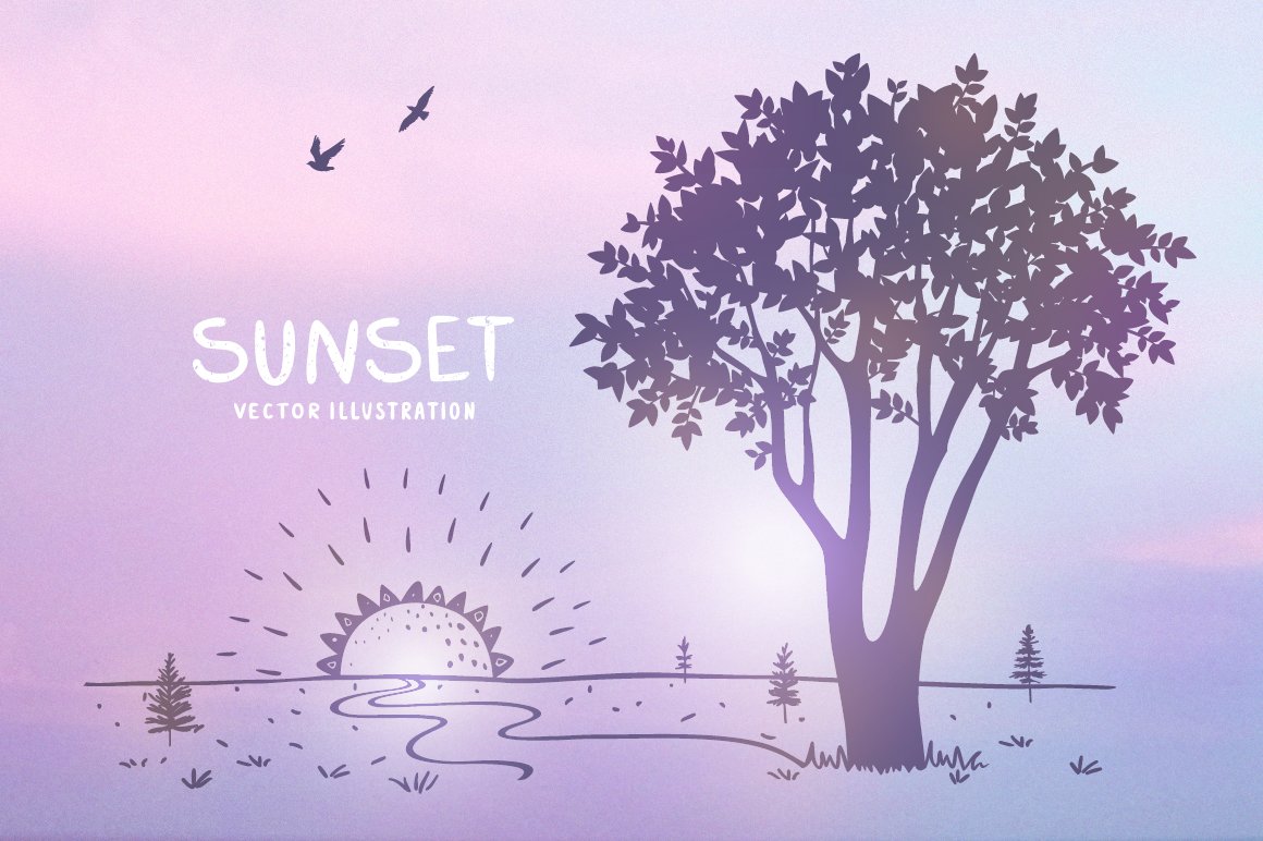 Sunset nature preview image.