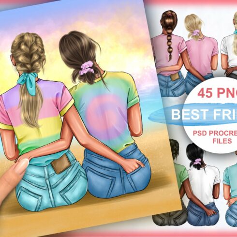 Lesbian clipart BBF LGBT cover image.