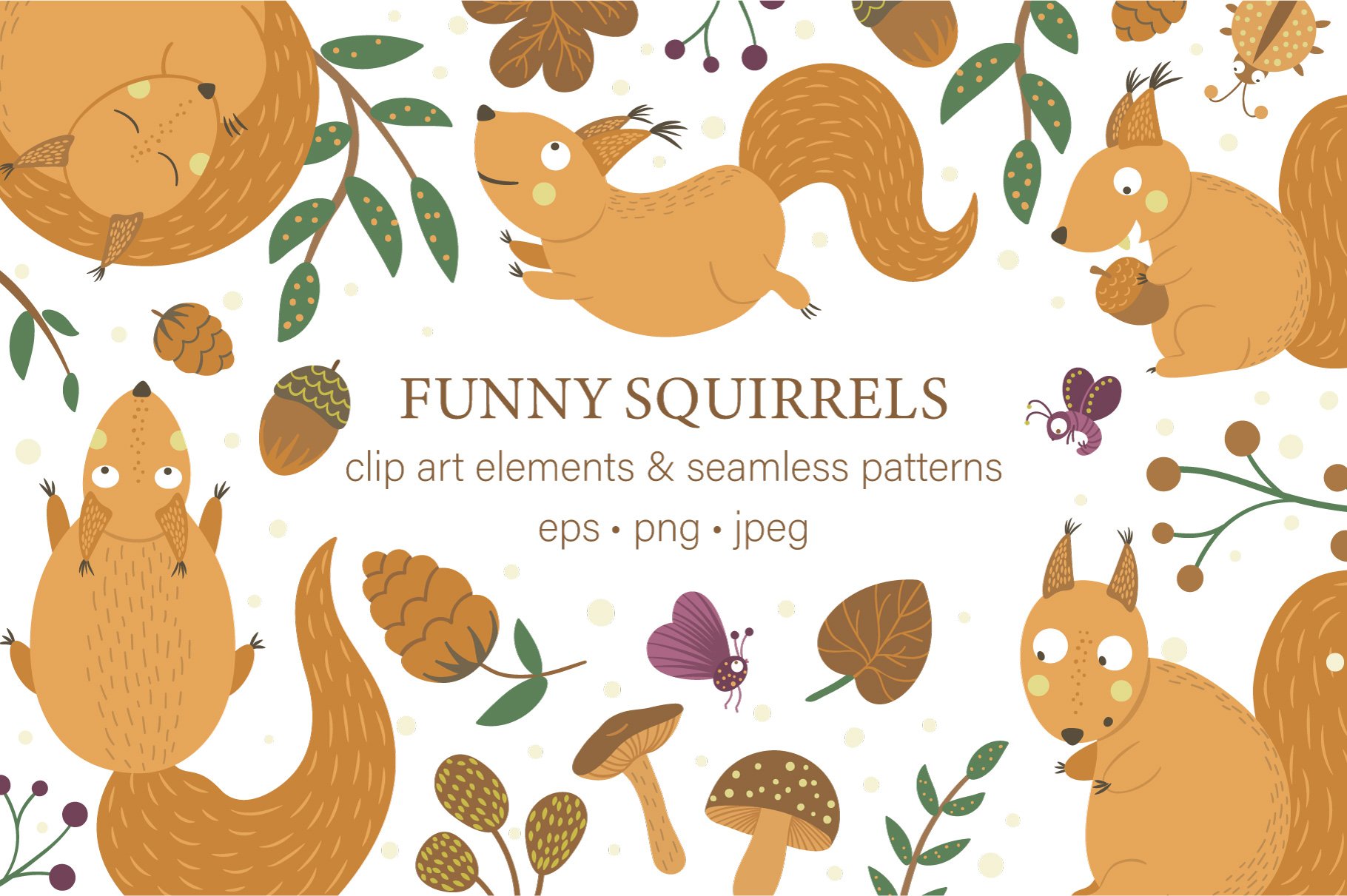 Funny Squirrels cover image.