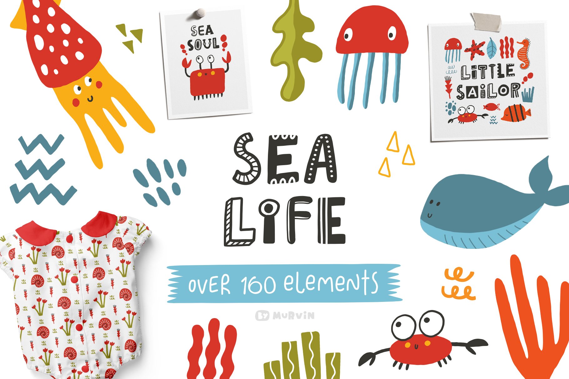 Sea life collection cover image.