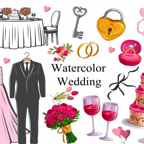 Wedding Day Clipart cover image.