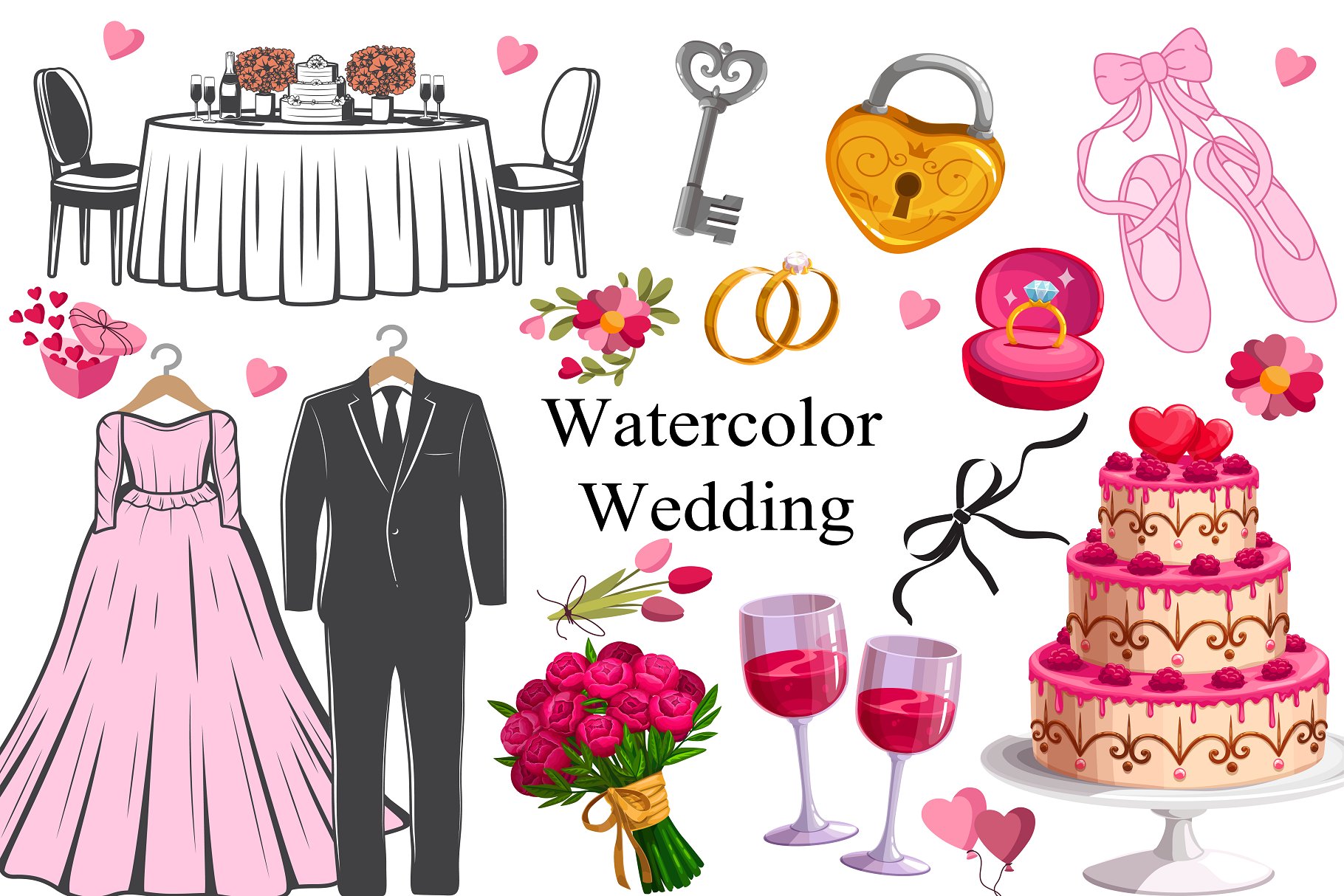 Wedding Day Clipart cover image.