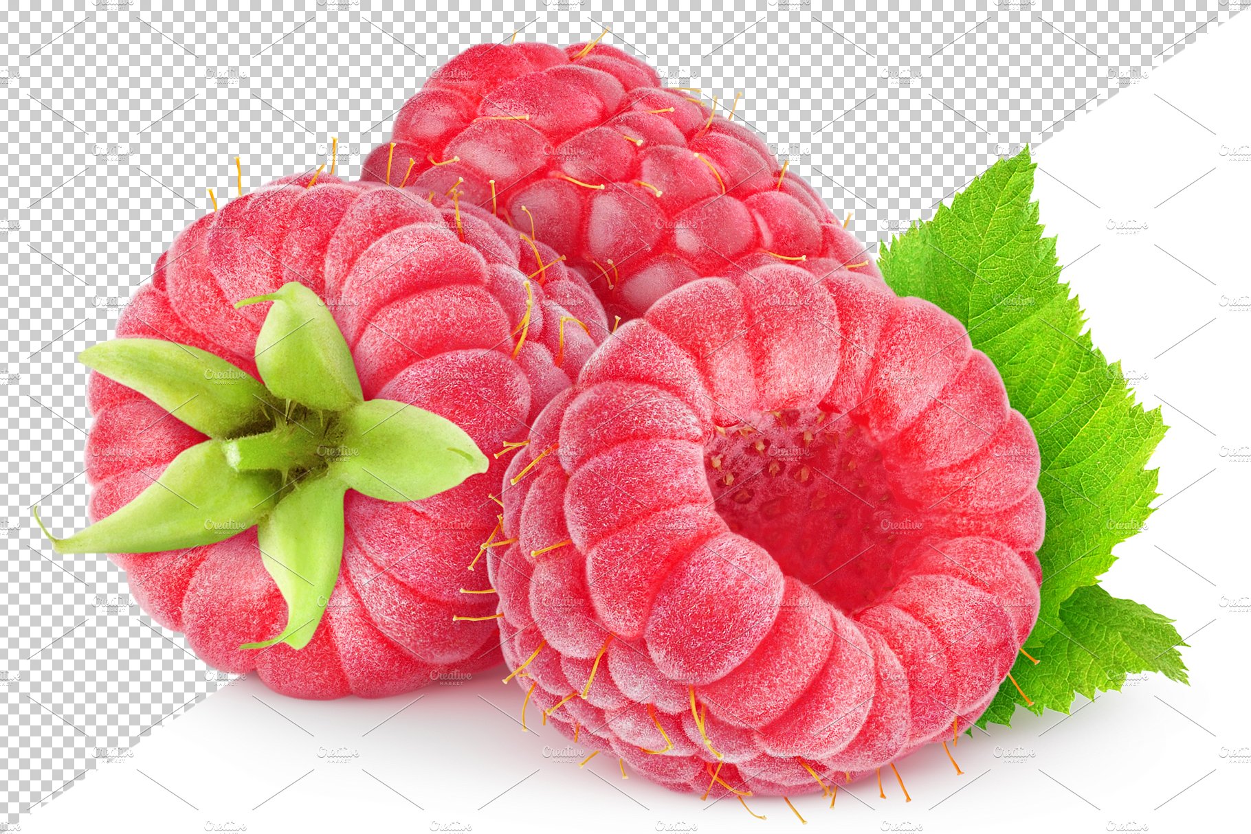 Fresh raspberries preview image.