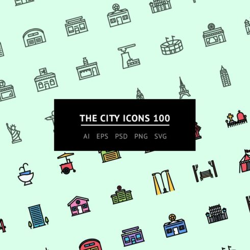 The City Icons 100 cover image.