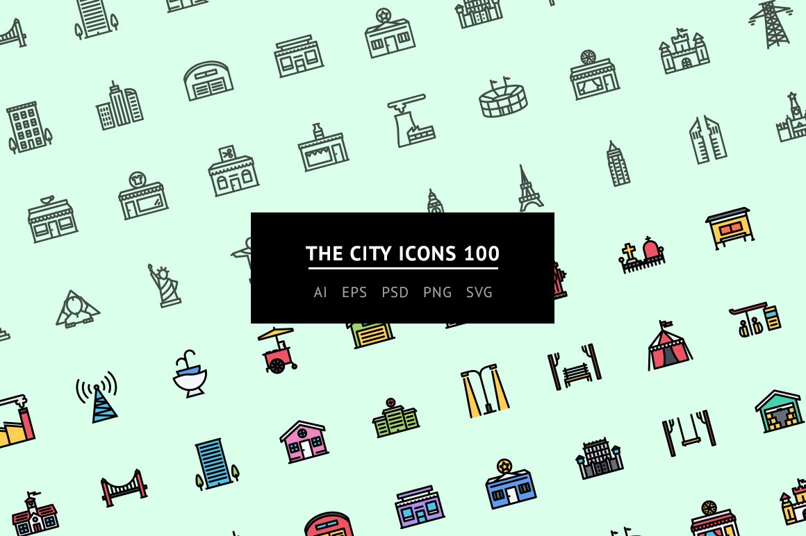 The City Icons 100 cover image.