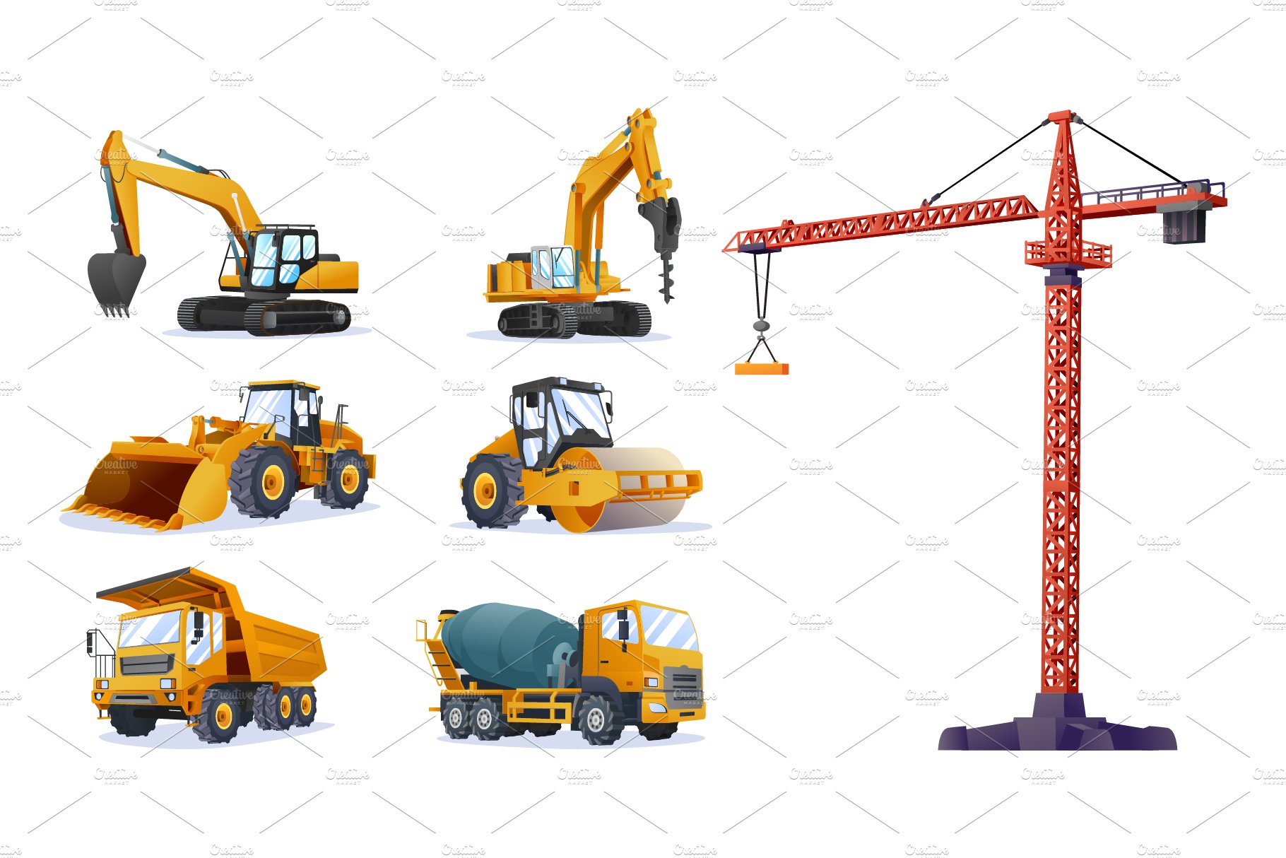 Heavy Equipment Construction Set preview image.