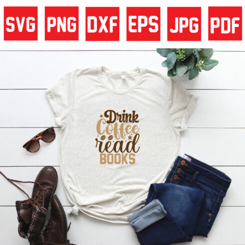 drink coffee read books cover image.