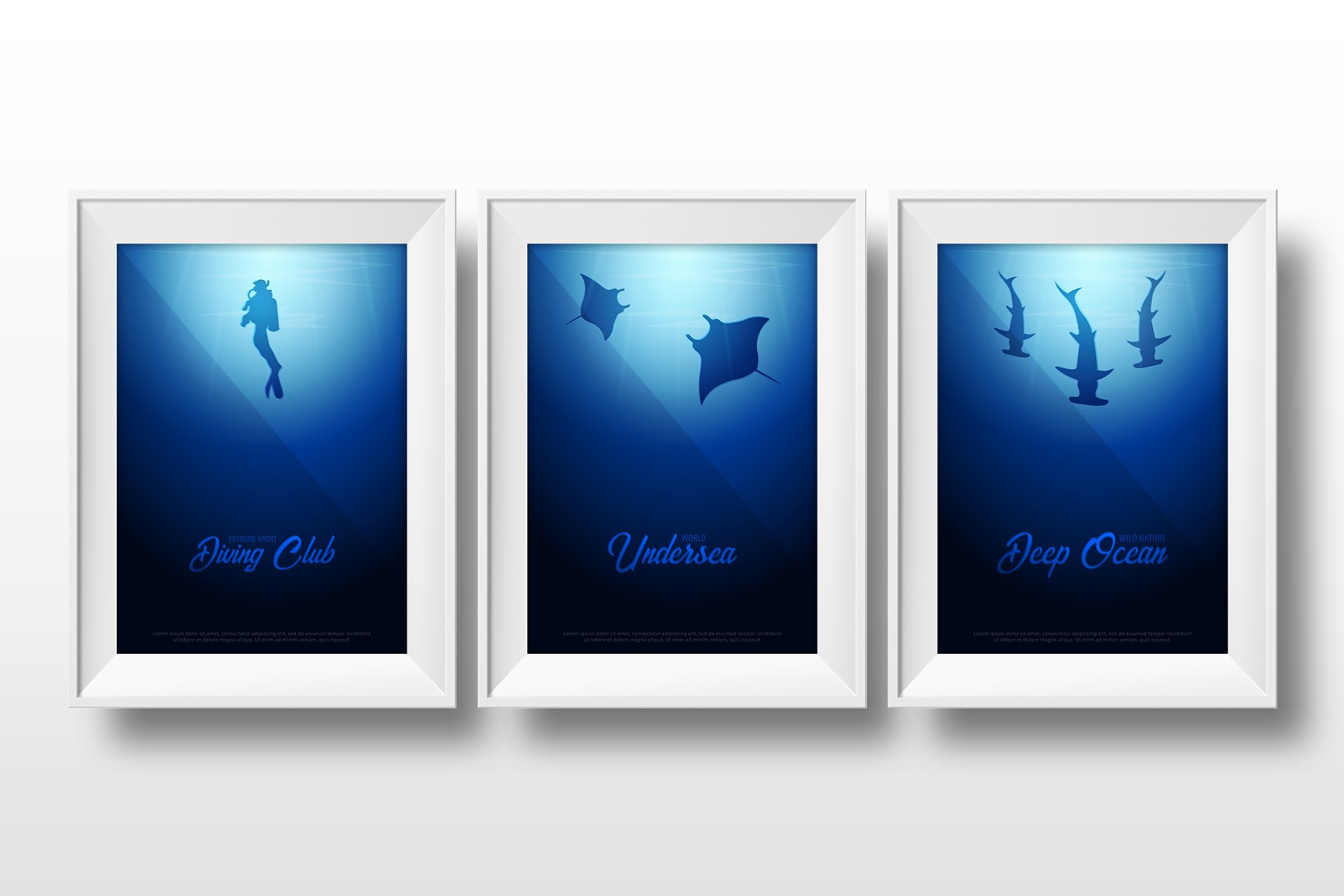 Deep Ocean banners preview image.