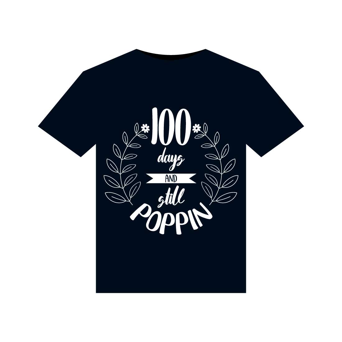 100 Days Of School T-Shirts Design preview image.